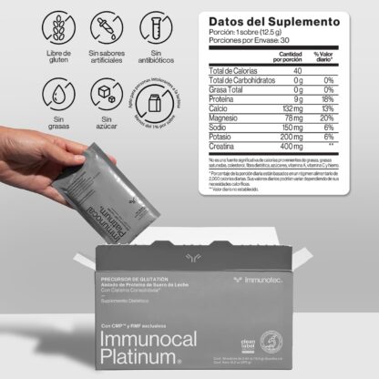 Immunocal Platino - 60 Sobres. COMBO 2 Cajas. - Image 4