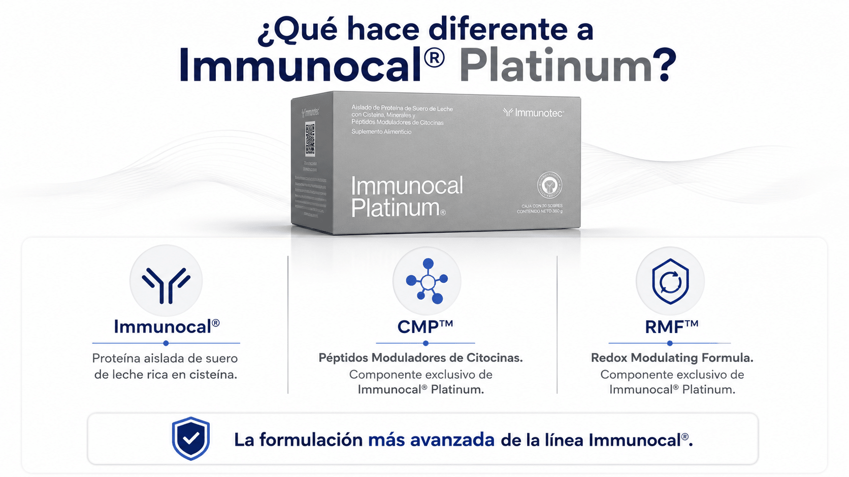 Producto original Immunocal Platinum