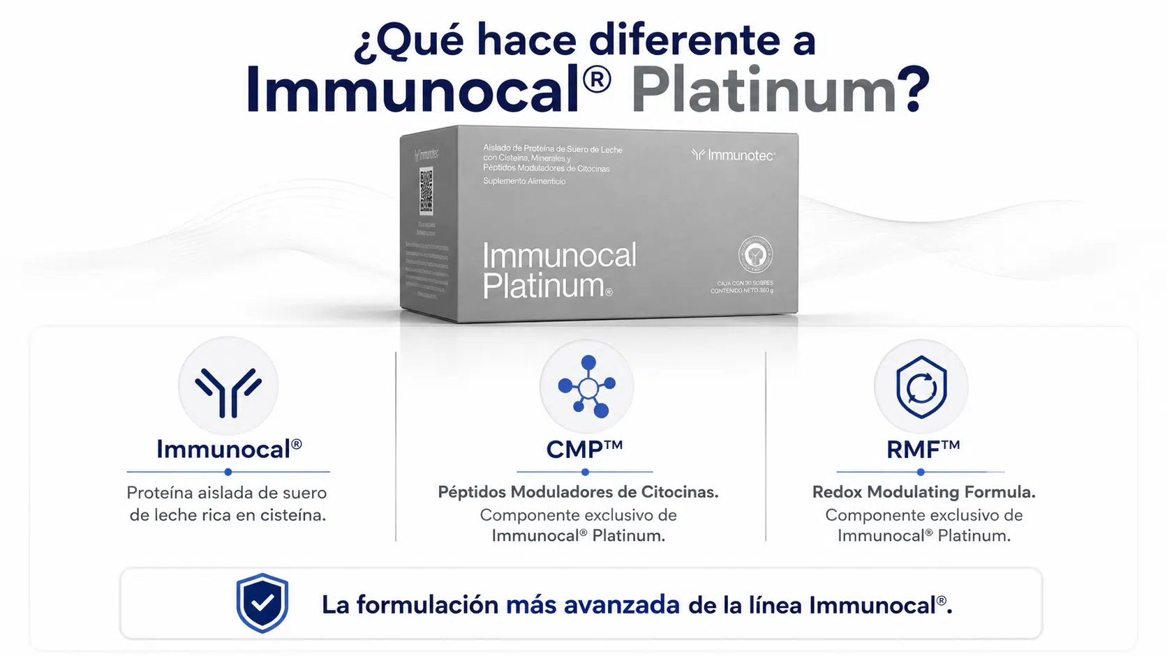 Producto original Immunocal Platinum