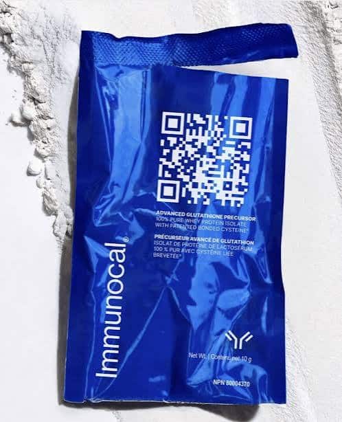 Sobre de Immunocal precursor de glutatión